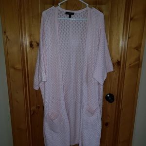 Lane Bryant Women's size 22/24 pink Cardigan long